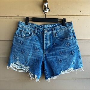 lucky legend highest quality 90s midi short hudson haze - size 6/28 boho casual